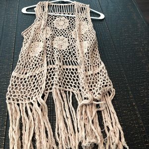 Boho chic knit top